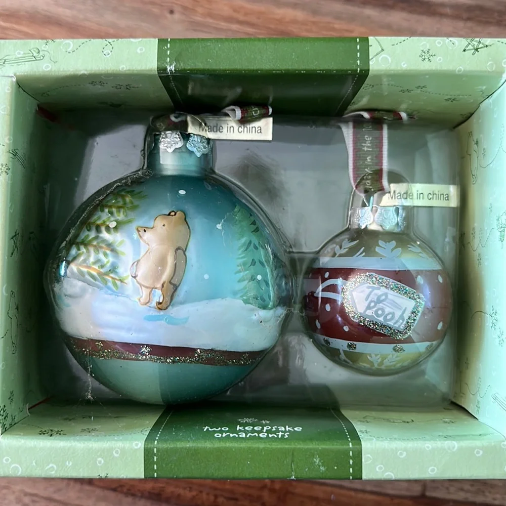 Classic Pooh ornaments brand NEW IN BOX 2
